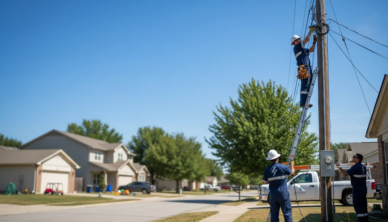 Residential electrician providing installation services in Salesville, OH